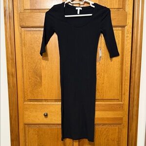 Leith Black Long Sleeve Women's Dress